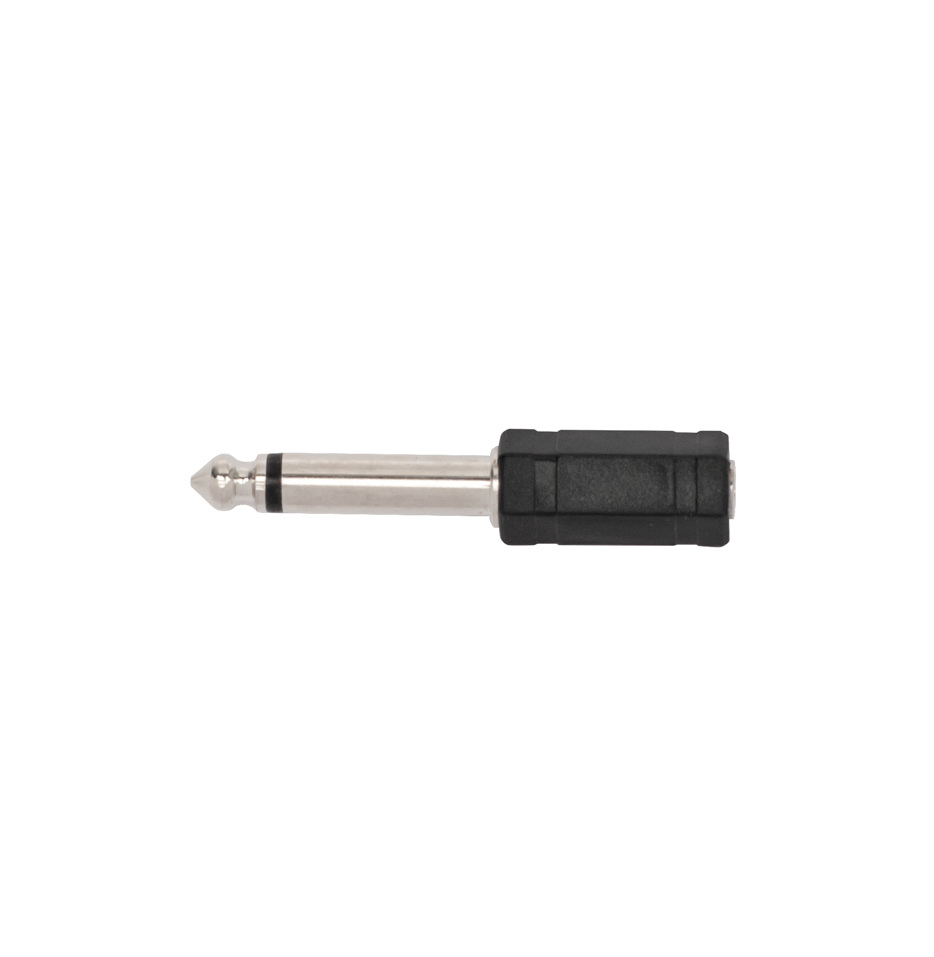 Carson | RP957 | 3.5mm Mono (F) - 6.3mm Mono (M) Adaptor | Black Carson | RP957 | 3.5mm Mono (F) - 6.3mm Mono (M) Adaptor | Black